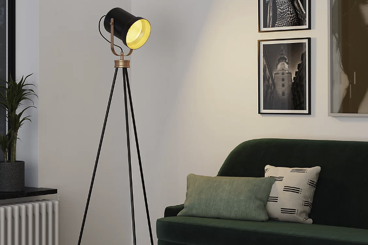 Enhance Your Space with a Matt Black Tripod Floor Lamp